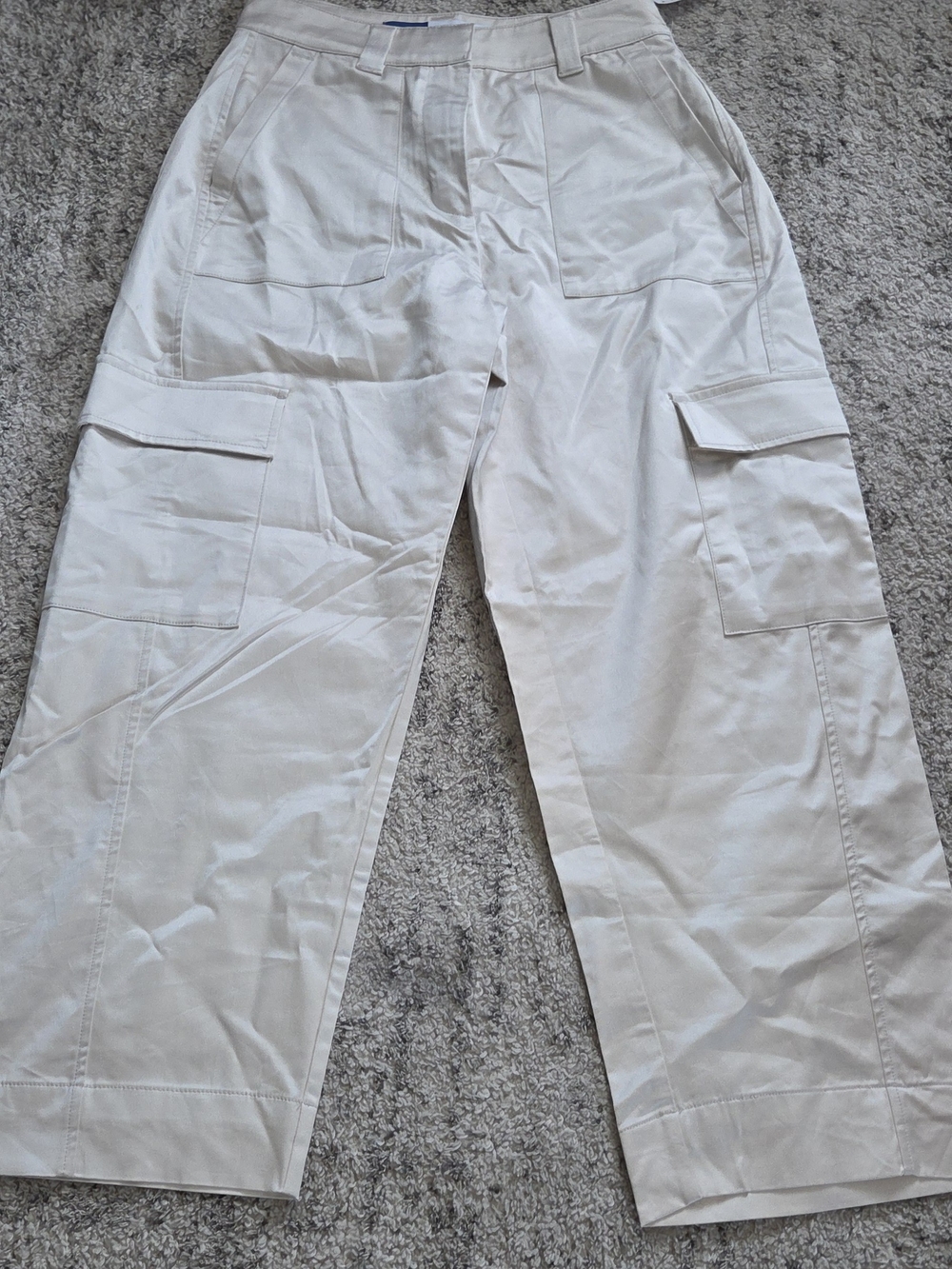 Old Navy Cream Cargo Pants with Utility Pockets